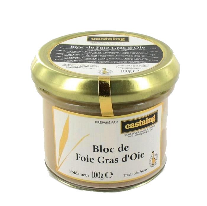 BLOC DE FOIE GRAS D´OIE CASTAING 100G - ROI DE BRETAGNE