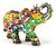 ELEPHANT MOSAIQUE MULTICOLORE 15 CM