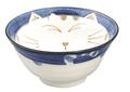 Bol japonais en porcelaine décor chat 30cl