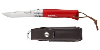 COUTEAU OPINEL N°8 BAROUDEUR ROUGE AVEC ETUI