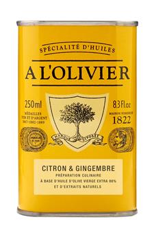 HUILE D´OLIVE CITRON GINGEMBRE A L´OLIVIER 25 CL