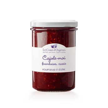 CONFITURE FRAMBOISE CASSIS CAJOLE-MOI 230G LA COUR D´ORGERES