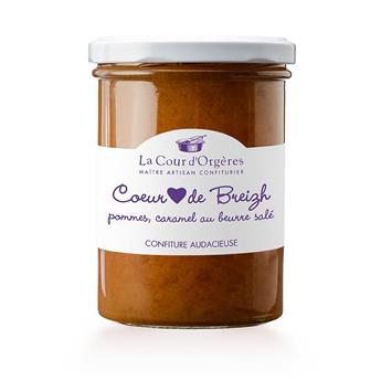 CONFITURE POMME CARAMEL AU BEURRE SALÉ COEUR DE BREIZH 240G LA COUR D´ORGERES