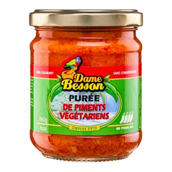 Purée de piments doux végétariens DAME BESSON 180g