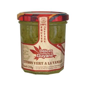 Marmelade citron vert et vanille DÉLICES DE GUYANE 210g