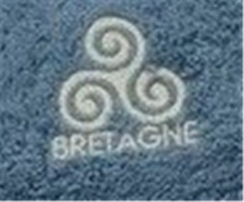 SERVIETTE INVITE 30 x 50 cm TRISKELL BRETAGNE Bleu Pétrole