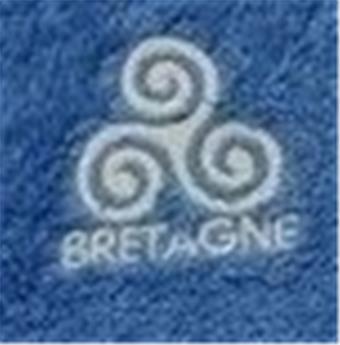 SERVIETTE TRISKELL BRETAGNE 50x100 Bleu moyen