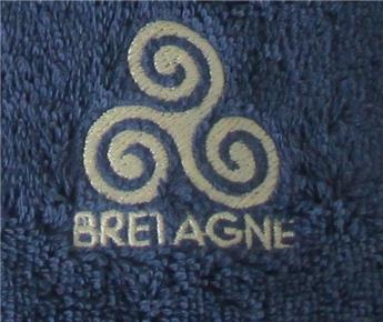 SERVIETTE TRISKELL BRETAGNE 50x100 Marine