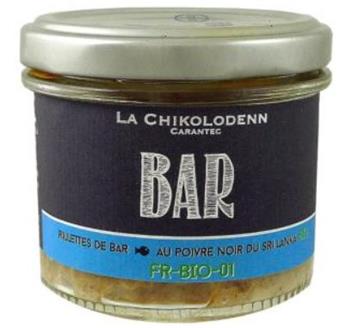 RILLETTES DE BAR AU POIVRE NOIR BIO 90G