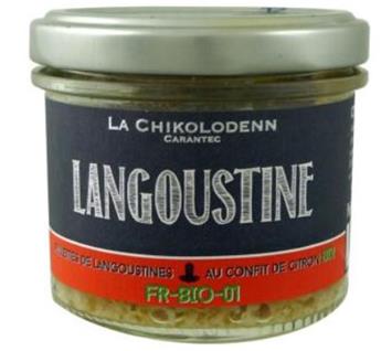 RILLETTES DE LANGOUSTINES AU CITRON CONFIT BIO 90G