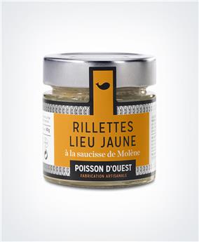 RILLETTES LIEU JAUNE A LA SAUCISSE DE MOLENE 85G