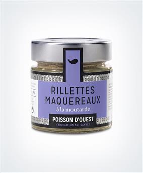 RILLETTES MAQUEREAUX A LA MOUTARDE 85G