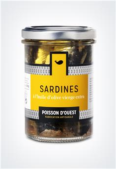 Sardines en bocal marinées à l´huile d´olive extra vierge 200g