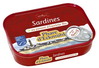 SARDINES AU PIMENT D´ESPELETTE BIO 135G PHARE D´ECKMUHL