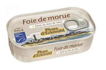 FOIE DE MORUE FUME 121G PHARE D´ECKMUHL