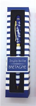 STYLO METAL BRETON BLEU