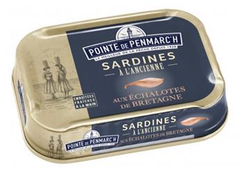 Sardines aux échalotes de Bretagne et huile d´olive extra vierge 115g