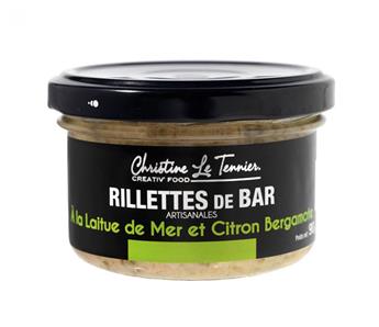 RILLETTES DE BAR LAITUE DE MER ET CITRON BERGAMOTE 90G