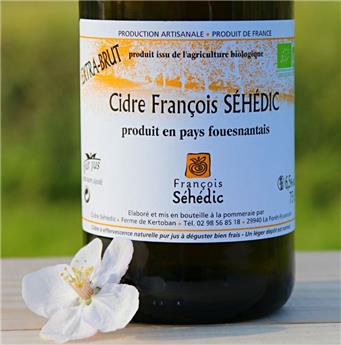 Cidre breton bio SÉHÉDIC extra brut  75cl 6.5°