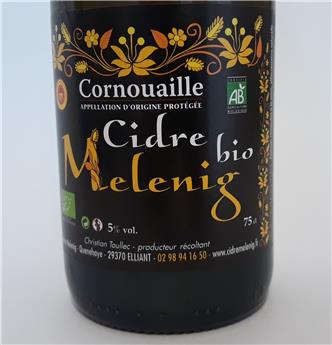 Cidre breton bio AOC MELENIG brut 75cl 5°