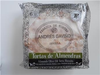 Tortas de Almendras, galettes sucrées huile d´olive, anis et amandes 6 x 33g