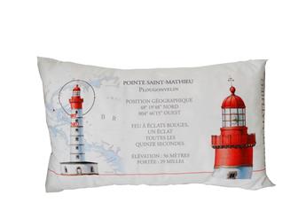 COUSSIN 30x50 cm PHARE ST MATHIEU ZOOM