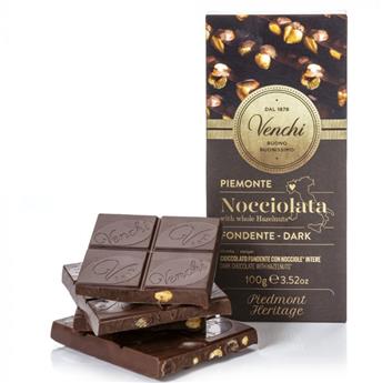 TABLETTE CHOCOLAT NOIR AVEC NOISETTES 100G