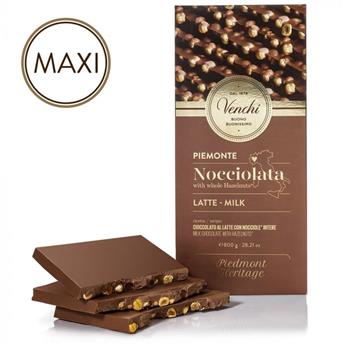 MAXI TABLETTE 800G CHOCOLAT LAIT AVEC NOISETTES