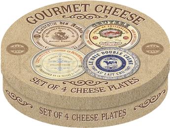 SET DE 4 ASSIETTES A FROMAGE 19 CM