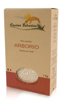 RIZ ARBORIO BOITE CARTON BELVEDERE 1 KG