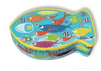 BOITE POISSON METAL TOUS A LA MER