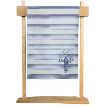 TORCHON 50 x 72 cm TOILE A MATELAS HOMARD BLEU