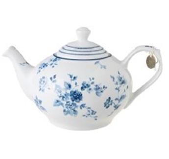 THEIERE PORCELAINE 1.6L LAURA ASHLEY BLUE DIVERS