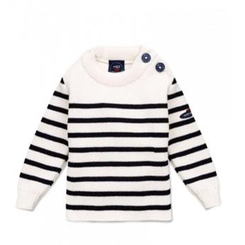 PULL MOUSSAILLON LAY ECUME/NAVY
