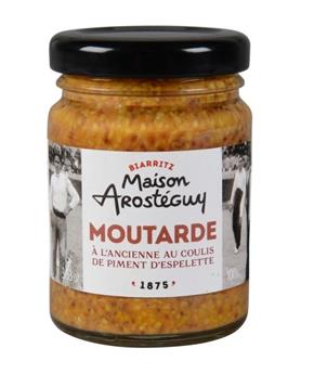 MOUTARDE A L´ANCIENNE AU COULIS DE PIMENT D´ESPELETTE 200G