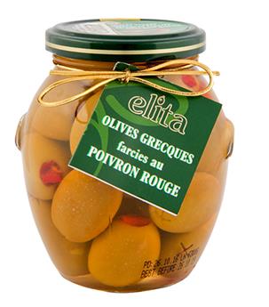 OLIVES GRECQUES ELITA FARCIES POIVRONS 390G