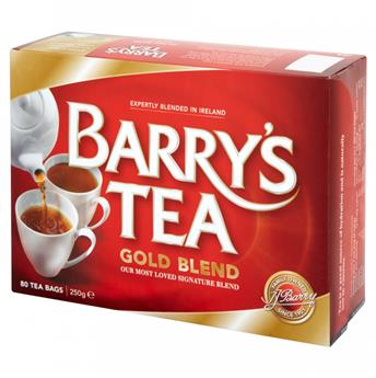 Thé noir aux arômes puissants et délicats. La signature Gold Blend de BARRY´S TEA  80 sachets 250g