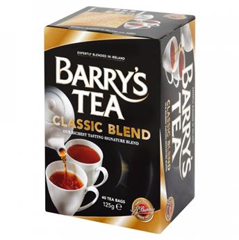 Thé noir Classic Blend de BARRY´S TEA (40 sachets) 125g