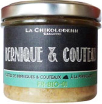 RILLETTES DE BERNIQUES ET COUTEAUX A LA PERSILLADE BIO 90G