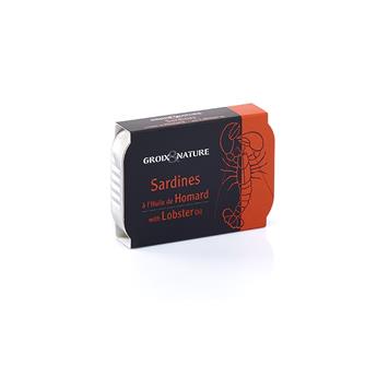 SARDINES A L´HUILE DE HOMARD 115G GROIX