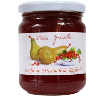 CONFITURE POIRE ET GROSEILLE RAPHAEL 250G