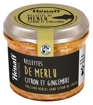 RILLETTES DE MERLU AU CITRON ET GINGEMBRE 90G HENAFF SELECTION