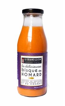 Bisque de homard naturelle et sans arômes artificiels LE GRAND LEJON (bocal) 470g