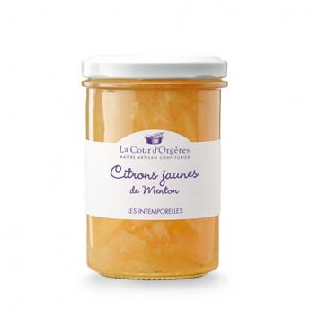 CONFITURE CITRONS JAUNES DE MENTON 250G LA COUR D´ORGERES