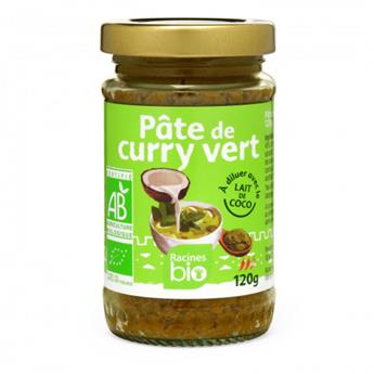 PATE DE CURRY VERT BIO RACINES 120G