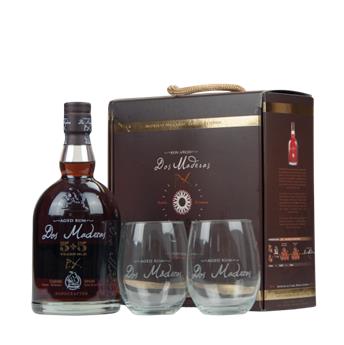 RON DOS MADERAS PX 5+5 COFFRET 2 VERRES 70CL 43°