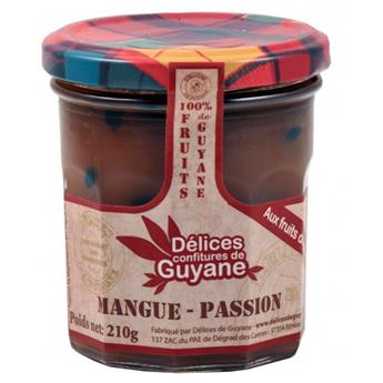 CONFITURE MANGUE PASSION  210G DELICES DE GUYANE