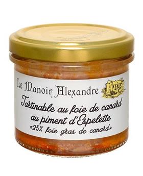 TARTINABLE DE FOIE DE CANARD AU PIMENT D´ESPELETTE 