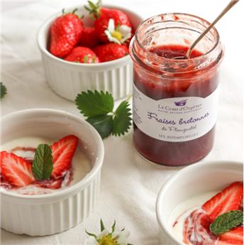 CONFITURE FRAISES BRETONNES DE PLOUGASTEL 250G