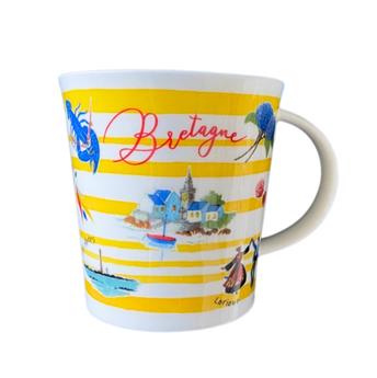 Tasse en porcelaine fine bone édition limitée Bretagne DUNOON 48cl